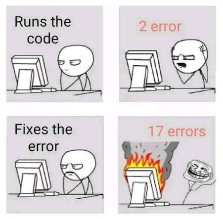 Coding errors meme